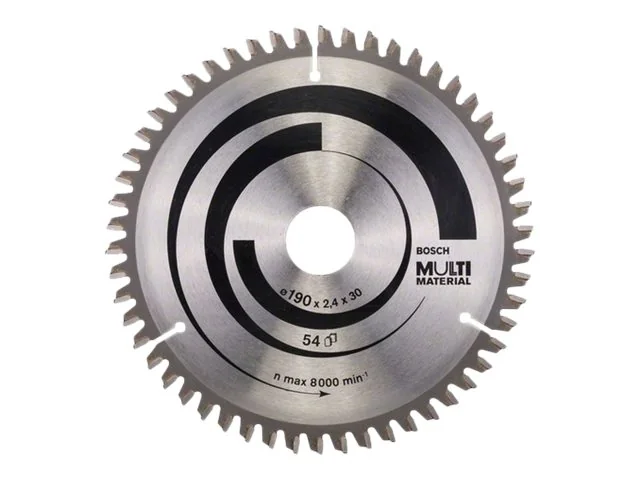 Bosch Pyörösahanterä Multi Material 190 x 30 x 2,4 mm; 54