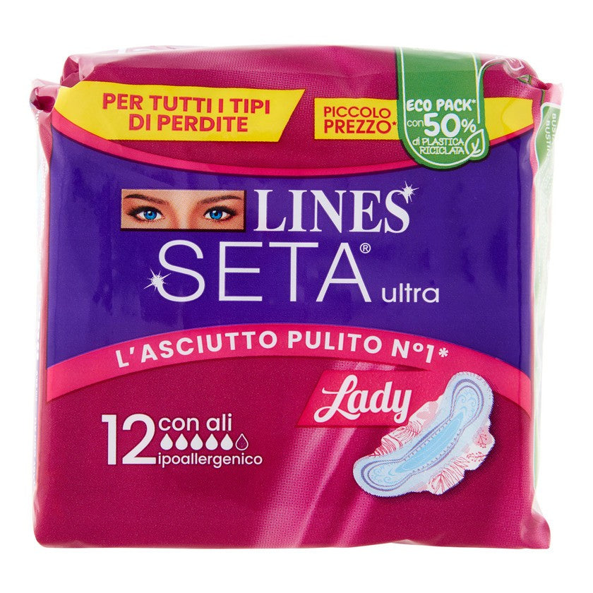 Lines Lines Seta Ultra Imukykyiset Lady Siivet 12 Kappaletta
