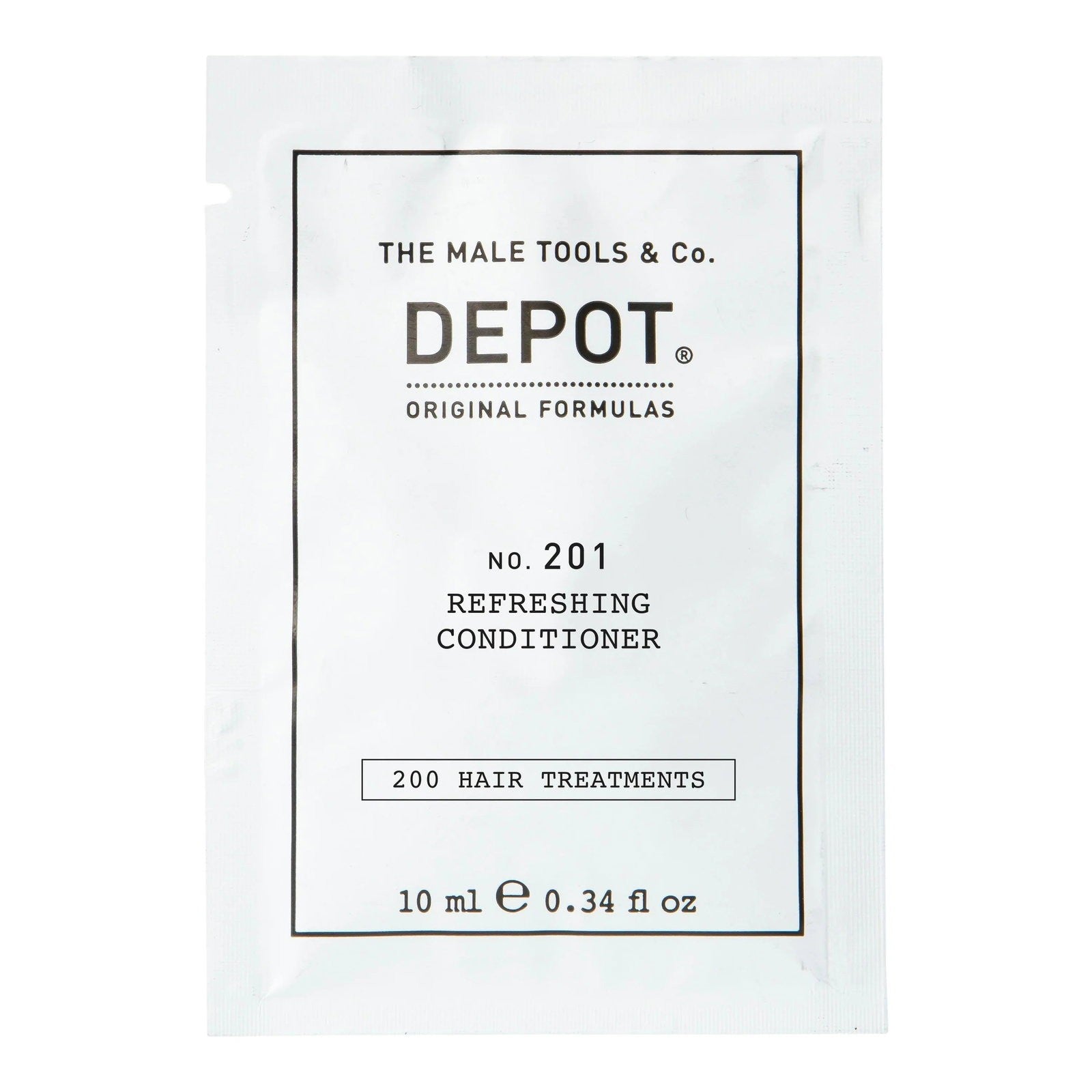 Depot, 200 hiushoitoa nro 201, kasviperäinen kompleksi, hiustenhoitoaine, elvyttämiseen, 10 ml