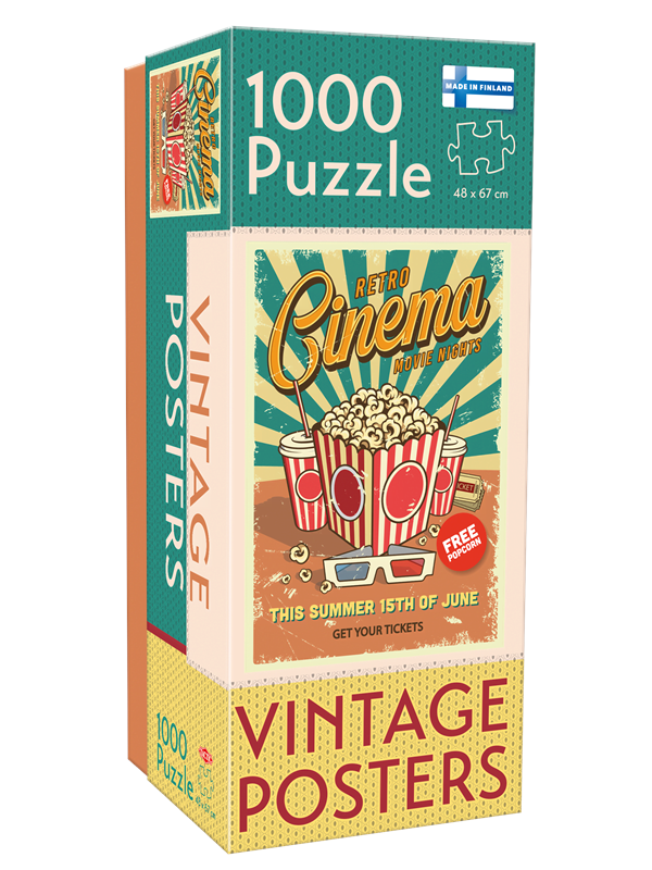 Tactic 1000 pcs: Vintage: Retro Cinema