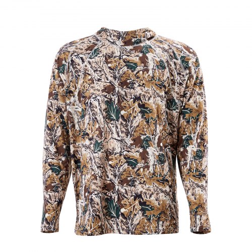 VEVOR Camo Hoodie, Large Size, Men Pullover Hooded Sweatshirt, Moisture Wicking & Breathable, Quick-dry, Hiking Fishing Shirt with Hood, Long Sleeves Hunting Shirts for Spring & Summer Outdoor Work