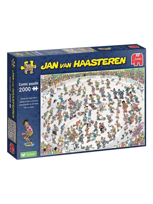 Jan van Haasteren Jigsaw Puzzle - Skateboarding in the Bowl 2000 pcs. Lattia