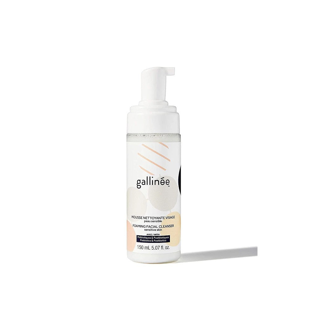 Gallinee, Microbiome Skincare, prebiootit ja postbiootit, puhdistava vaahtovoide, 150 ml