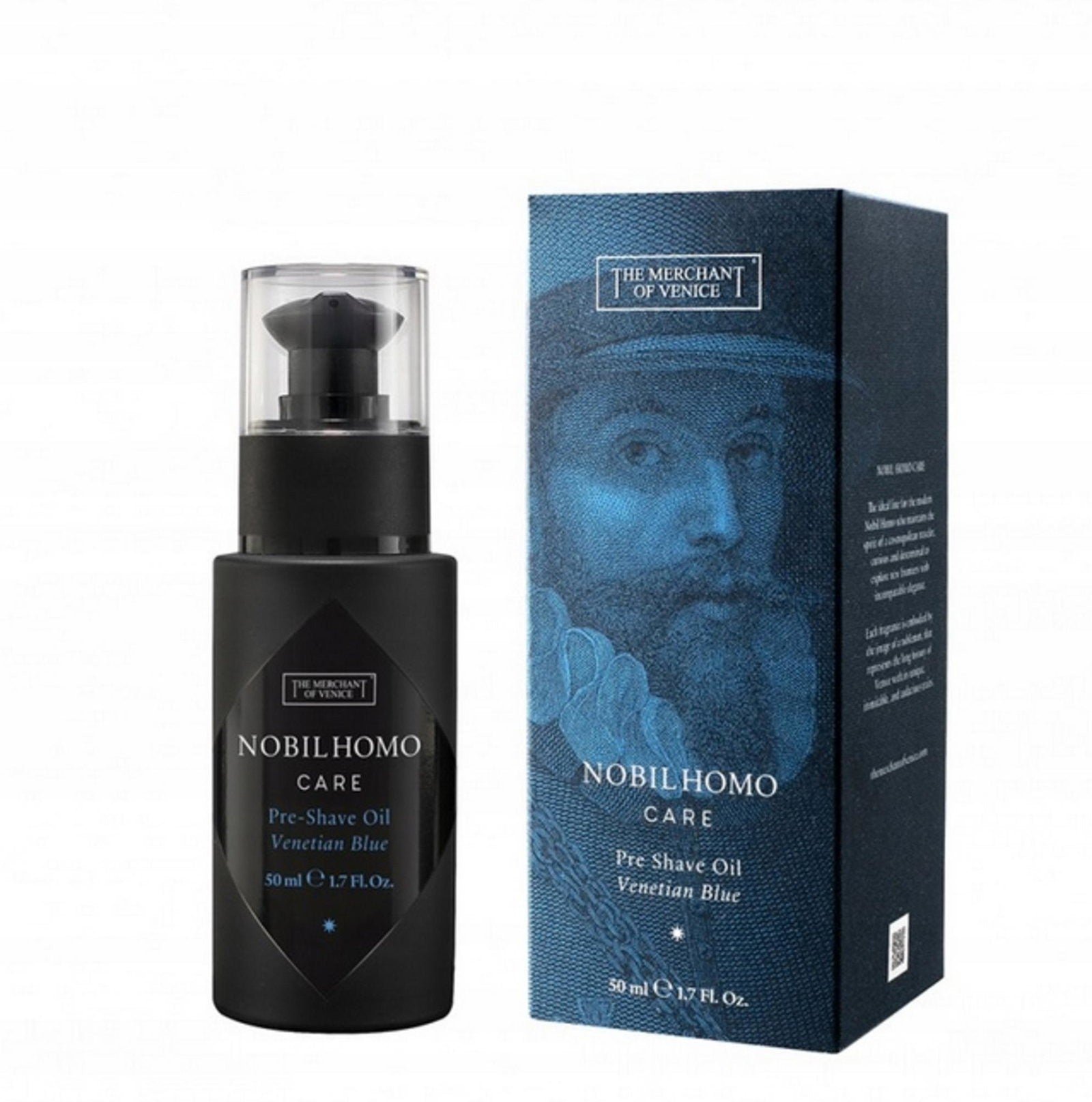 The Merchant Of Venice Blu Veneziano Olio d'Oliva Idratante e Ammorbidente Olio Pre-Rasatura 50 ml — Olio corpo