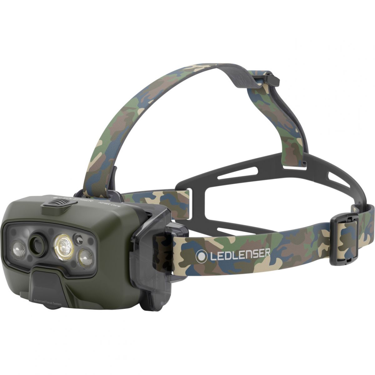 Ledlenser HF8R Core RGB, otsalamppu, camo