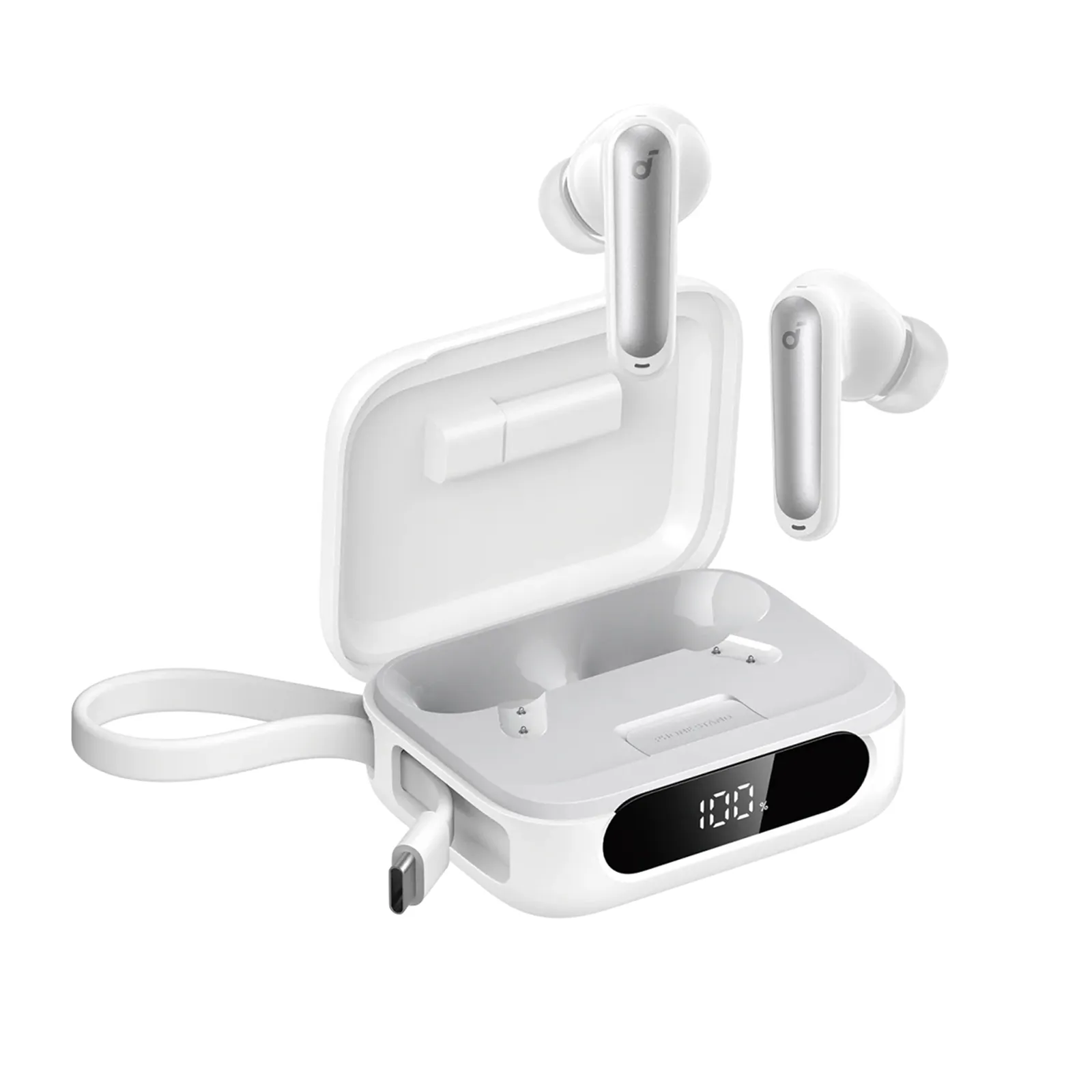 Anker soundcore P41i | Wireless Earbuds with Portable Phone Charger (With Lightning Adapter) - White