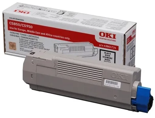 Oki Värikasetti Musta 8k - C5850/5950