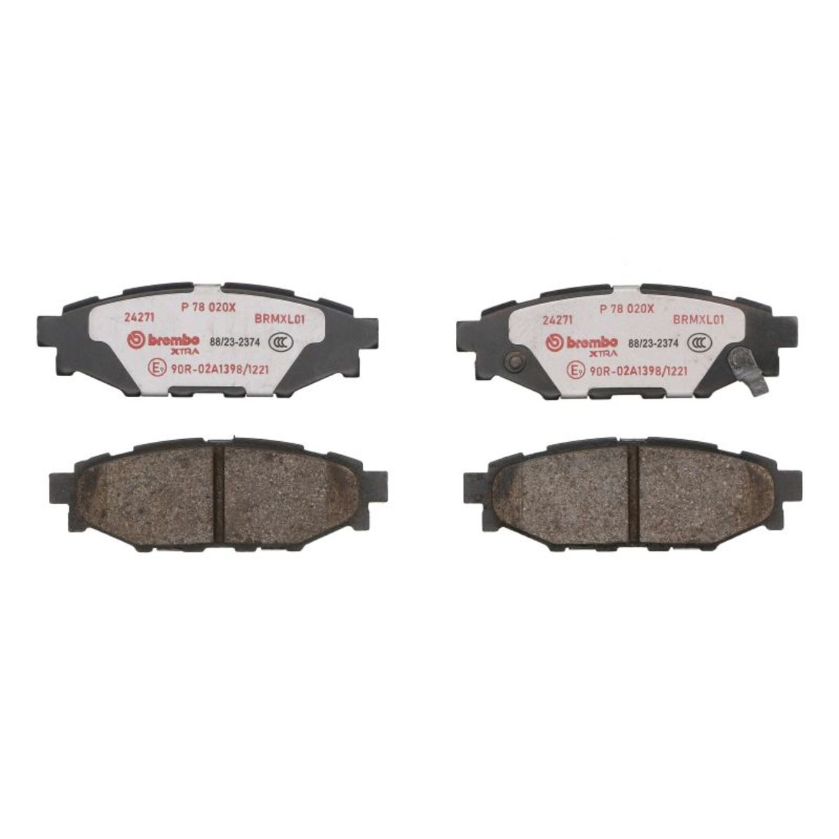 Jarrupalat, levyjarru BREMBO P 78 020X