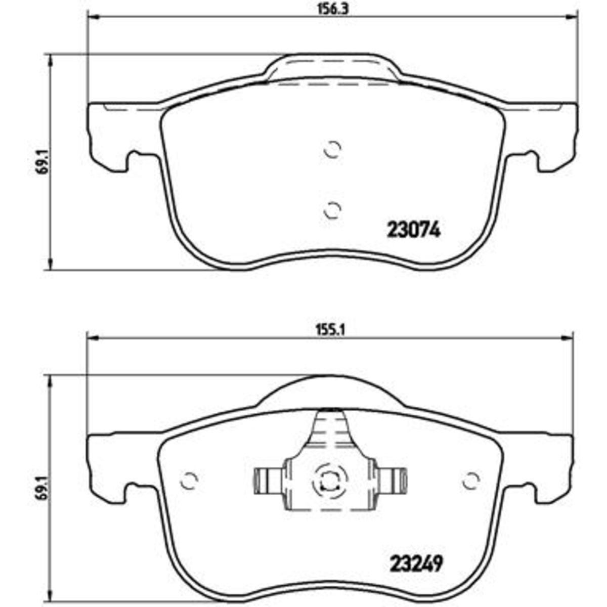 Jarrupalat, levyjarru BREMBO P 86 020