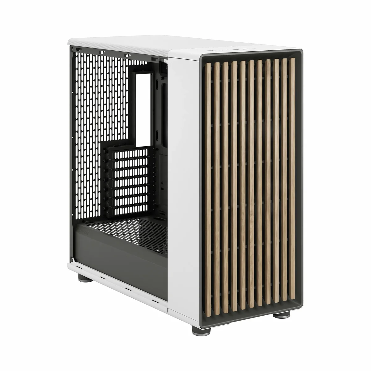 Fractal Design North XL -miditornikotelo ikkunalla, Chalk White