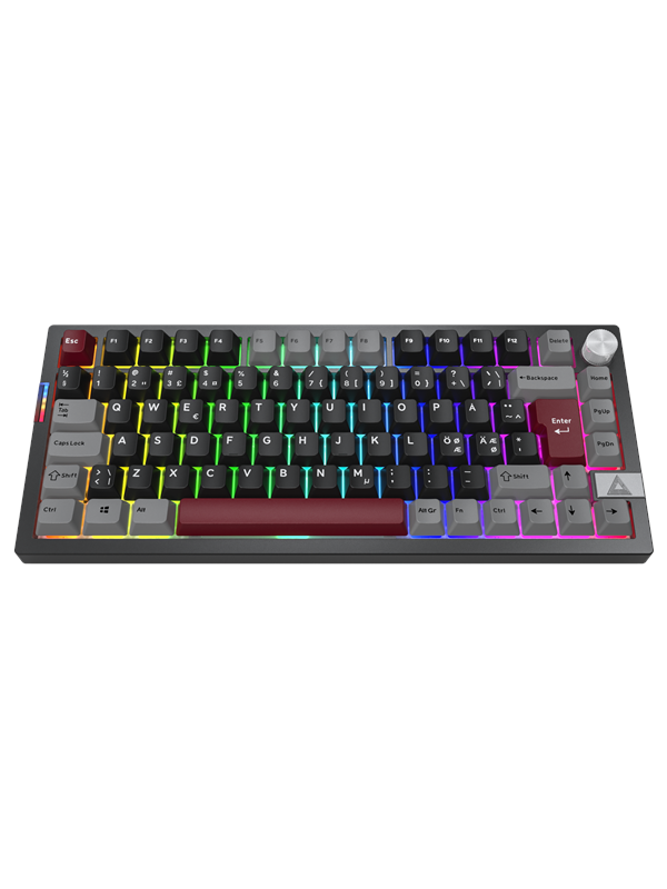 Montech Mkey PRO 75% - Darkness - Pelinäppäimistö - Pohjoismainen - Musta