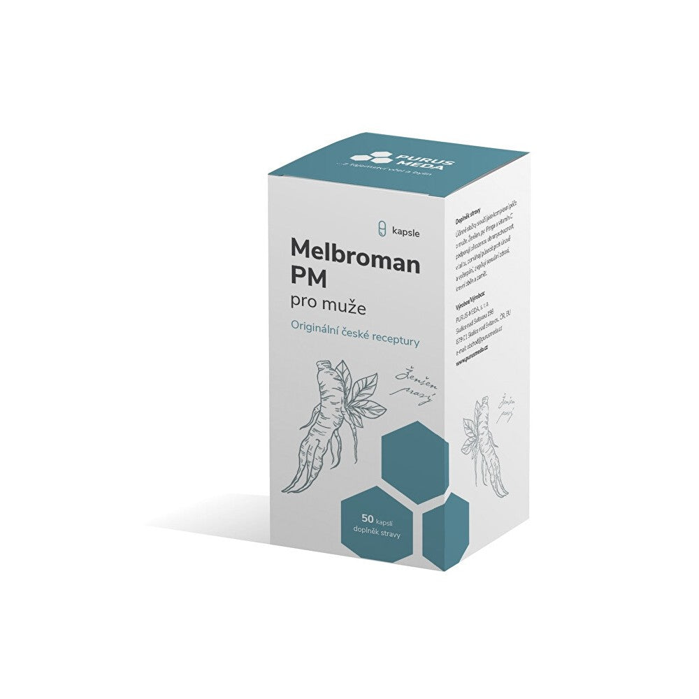 Purus meda Melbroman PM miehille 50 kapselia