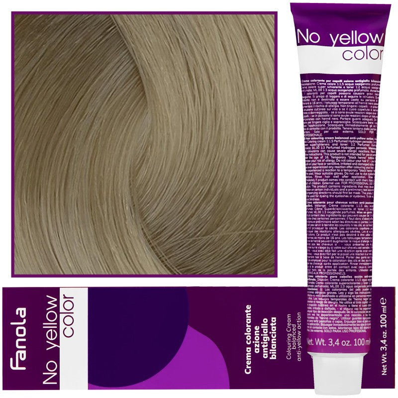 Hiusväri Fanola No Yellow Color 100ml 8 ICE - Vaalea Jääblondi