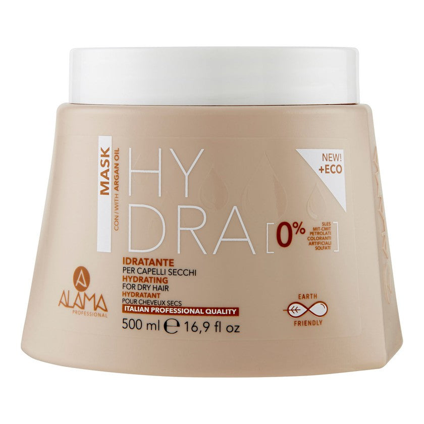 Alama Hydra Kosteuttava Naamio Kuiville Hiuksille Arganöljyllä 500 ml