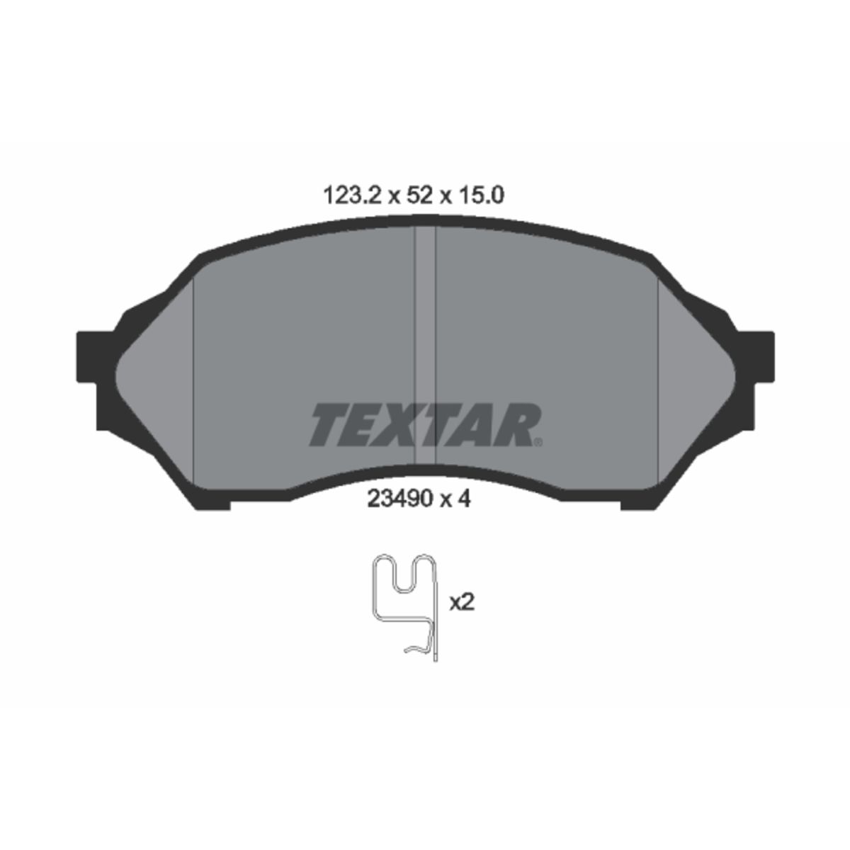 Jarrupalat, levyjarru TEXTAR 2349002