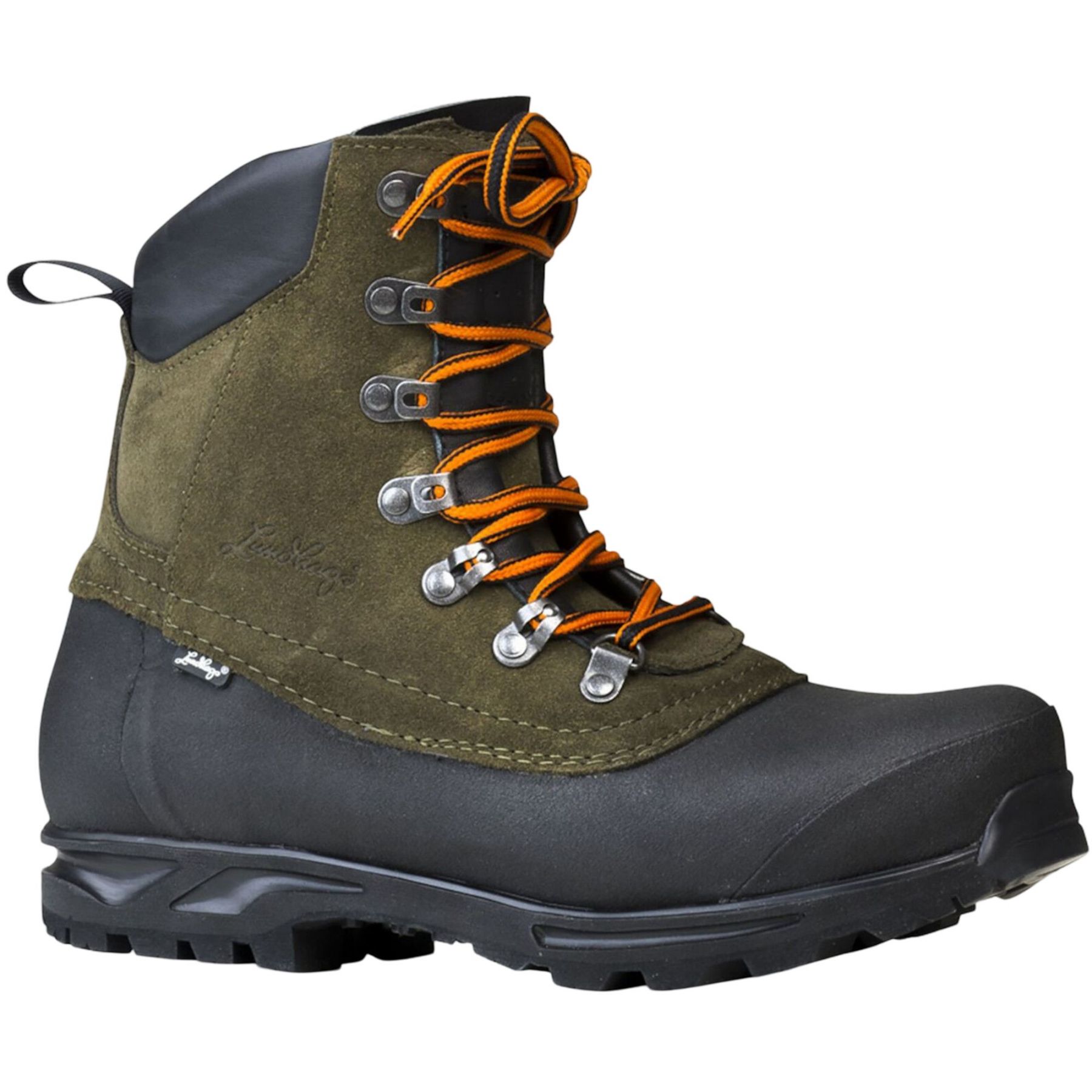 Lundhags Tjakke Mid, vaelluskengät, unisex, vihreä/musta