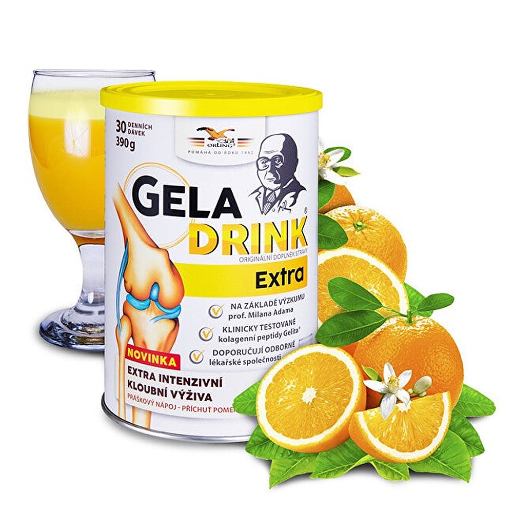 Geladrink Geladrink Extra jauhejuoma appelsiininmakuinen 390 g