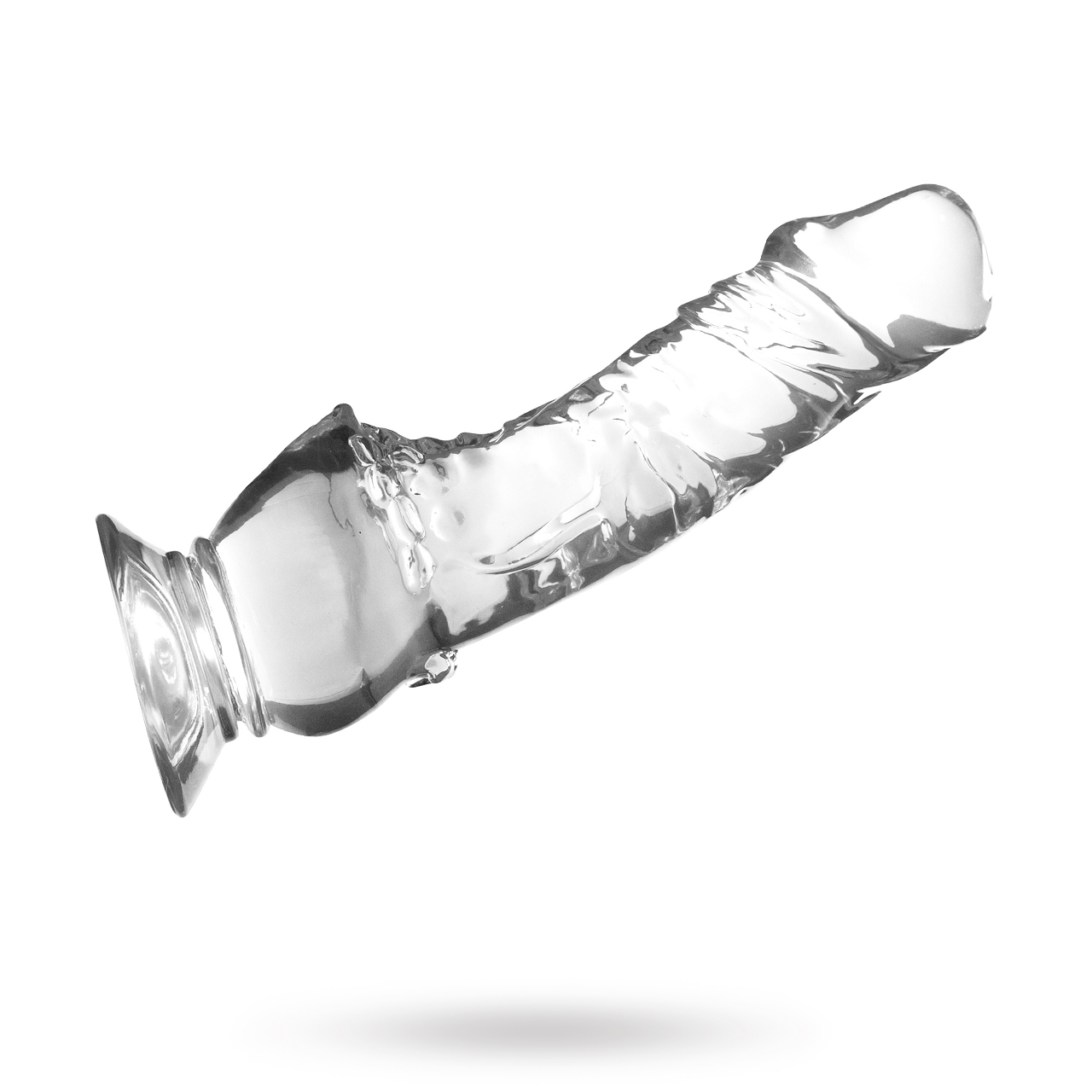 Crystal Pleasures Clear 18 cm Dildo