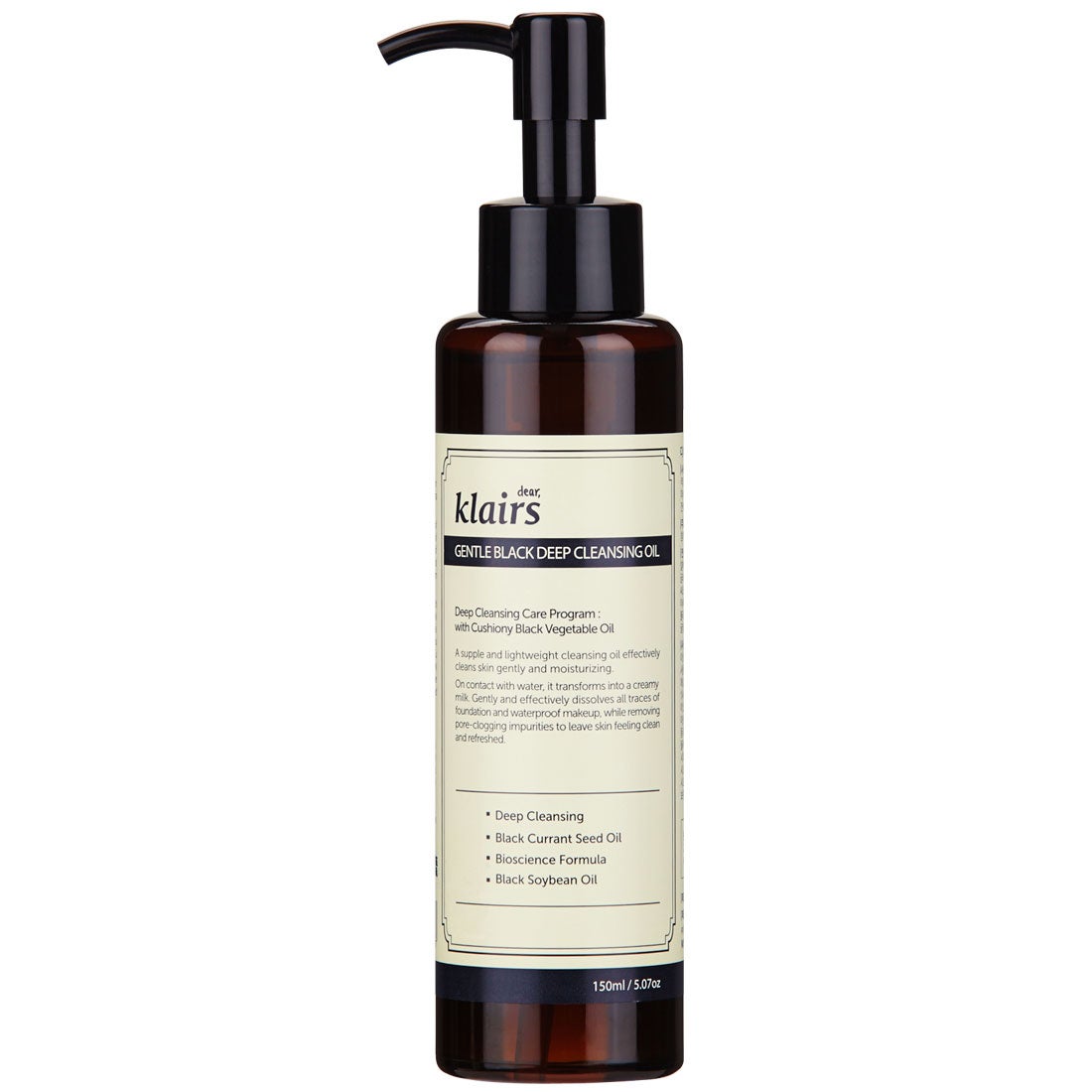 Klairs Gentle Black Deep Cleansing Oil 150ml