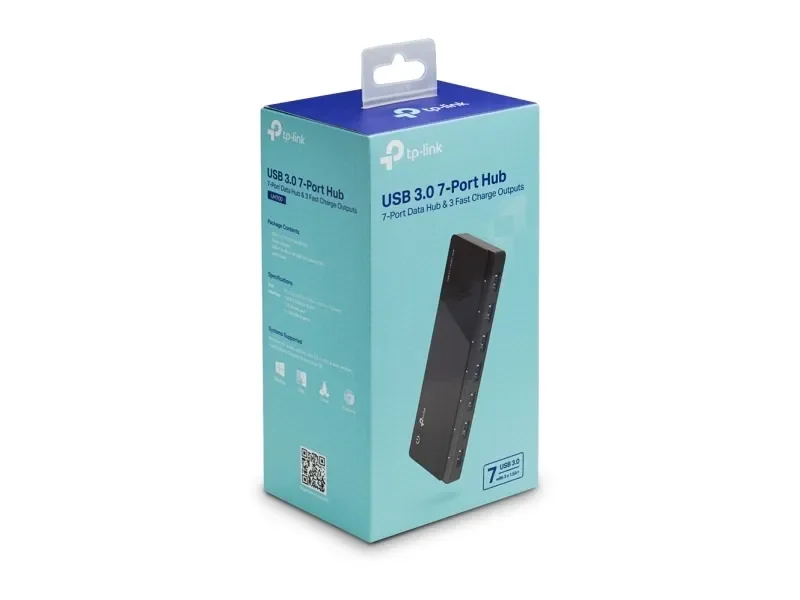 TP-Link UH700 USB 3.0 7-portin keskusyksikkö USB hub - 7 porttia - USB 3.0 - Musta