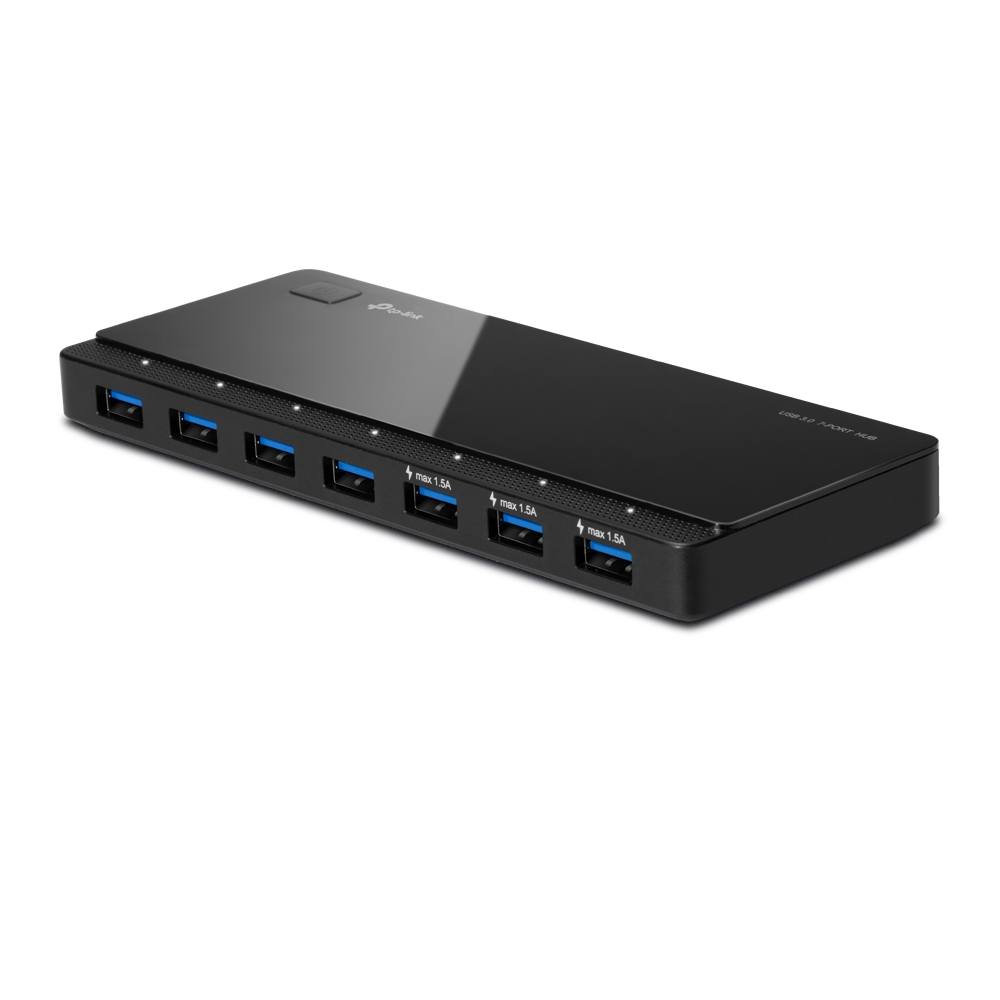 TP-Link UH700 USB 3.0 7-portin keskusyksikkö USB hub - 7 porttia - USB 3.0 - Musta