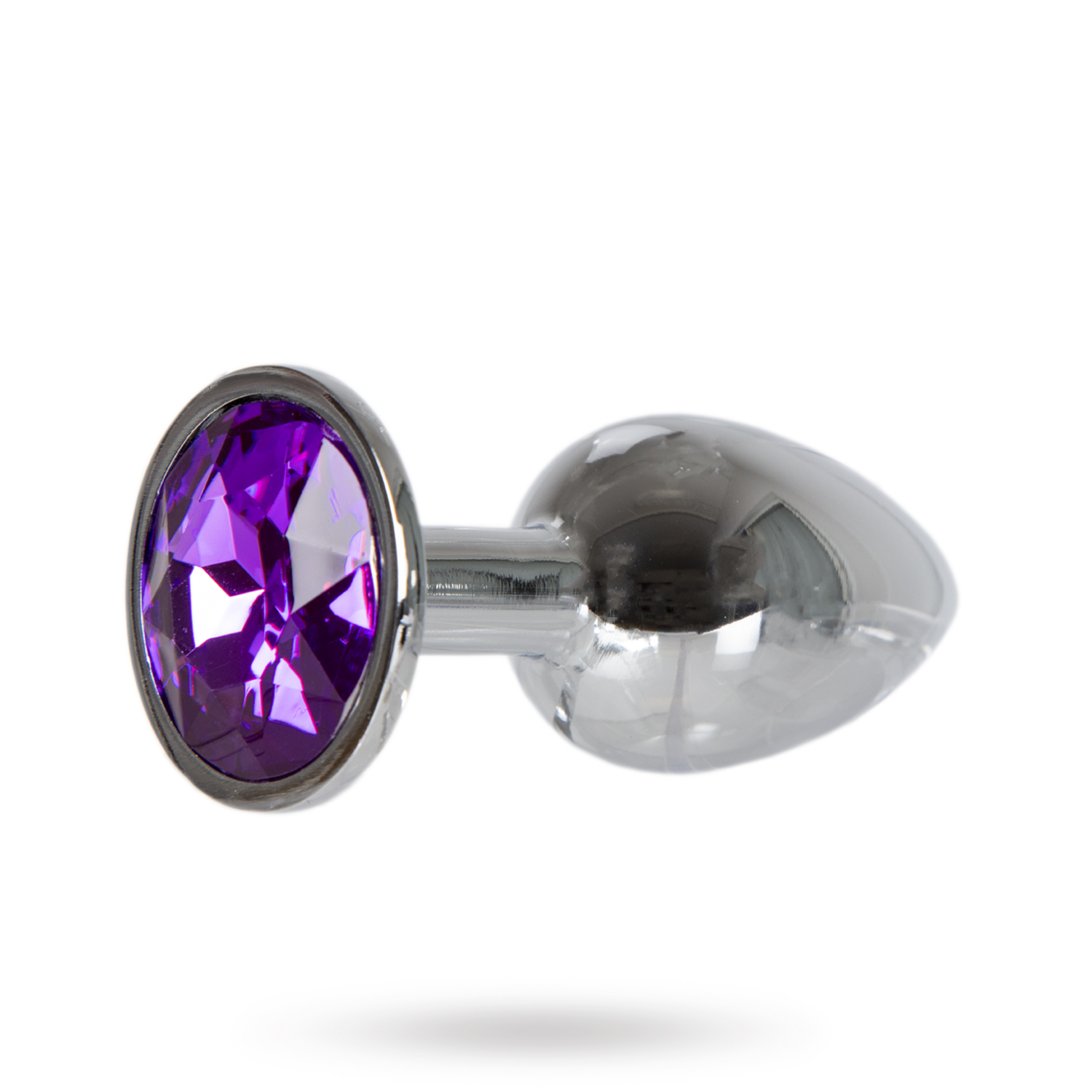 Metal Plug Silver/Purple Small Anaalitappi metallia