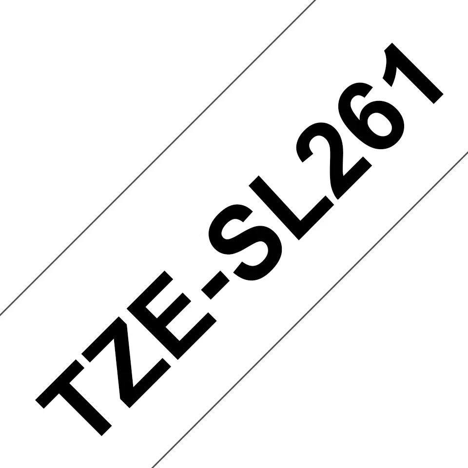Brother Tape 36mm Tze-sl261 Itse Laminoitu Musta/valkoinen