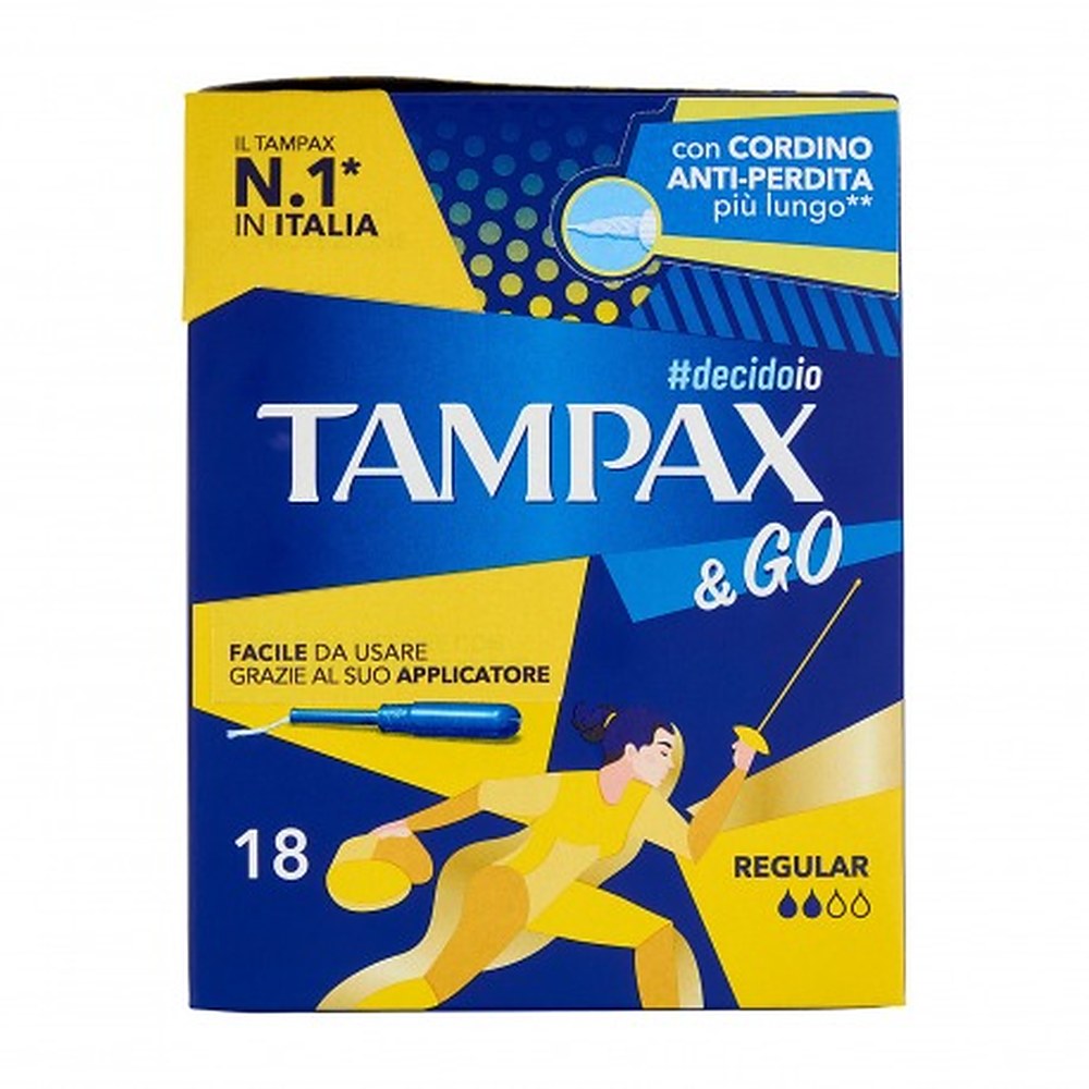 Tampax Tampax & Go Regular 18 kappaletta - Tamponit