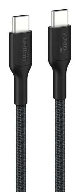 Belkin BoostCharge Pro USB-C -kaapeli, 240 W, 2 m, musta