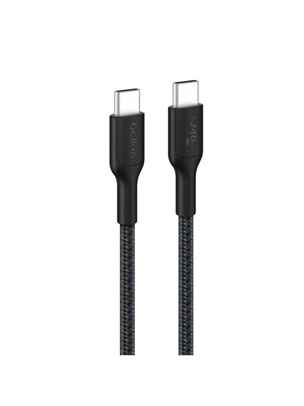 Belkin BoostCharge Pro USB-C -kaapeli, 240 W, 2 m, musta