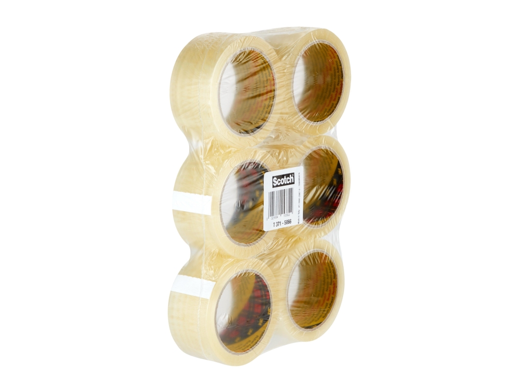 Packaging tape 371 50mmx66m clear (6)