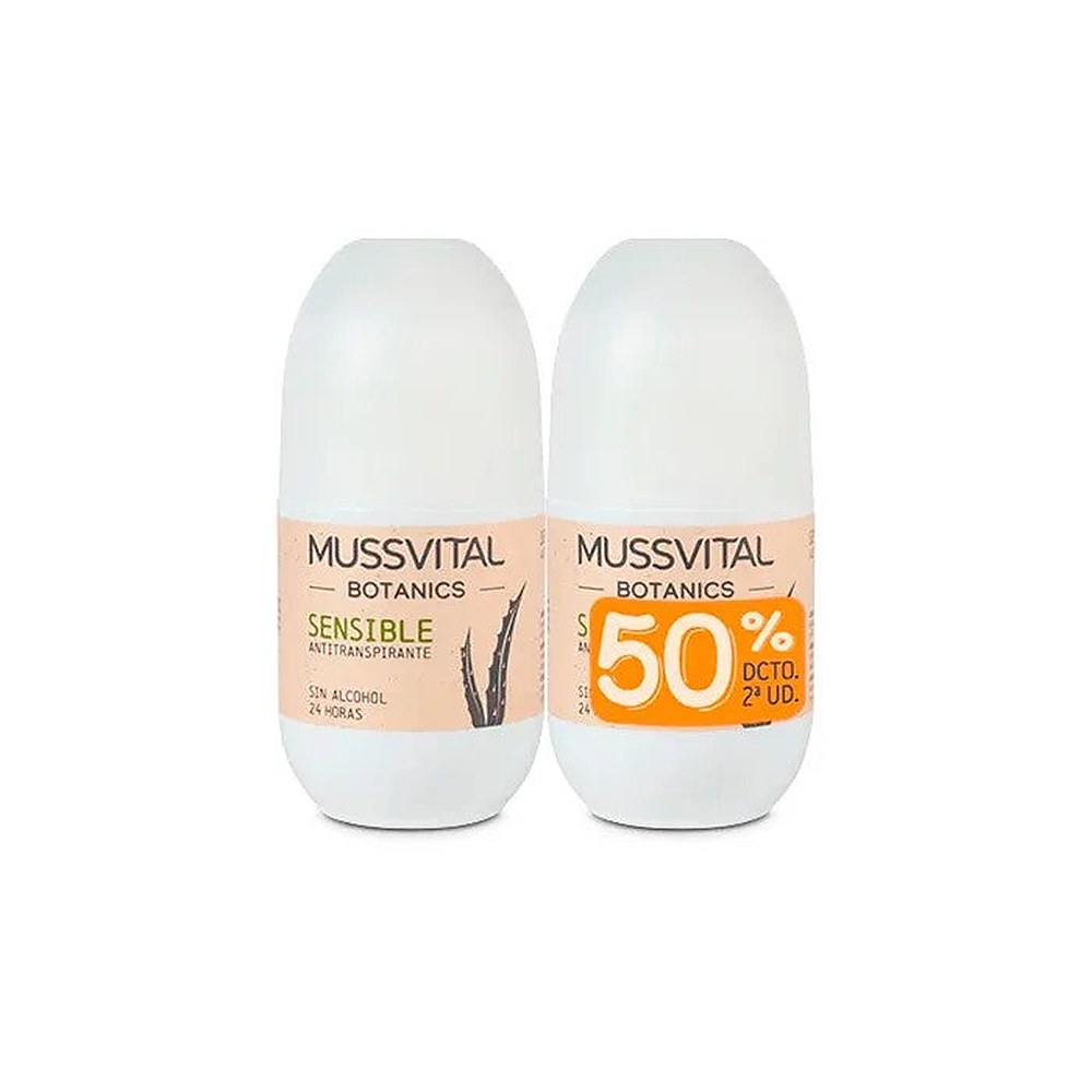 Mussvital Botanics Deo Sensitive 75 ml, 2 kpl:n sarja