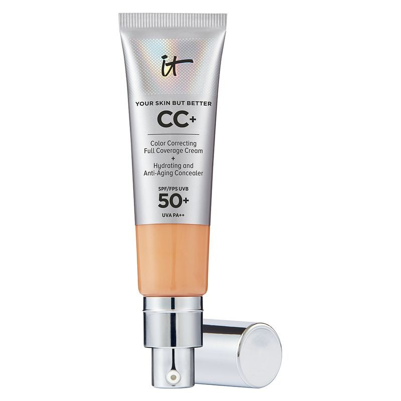 IT Cosmetics Your Skin Butter CC+ täysin peittävä meikkivoide SPF 50+ naisille, neutraali rusketus 32 ml