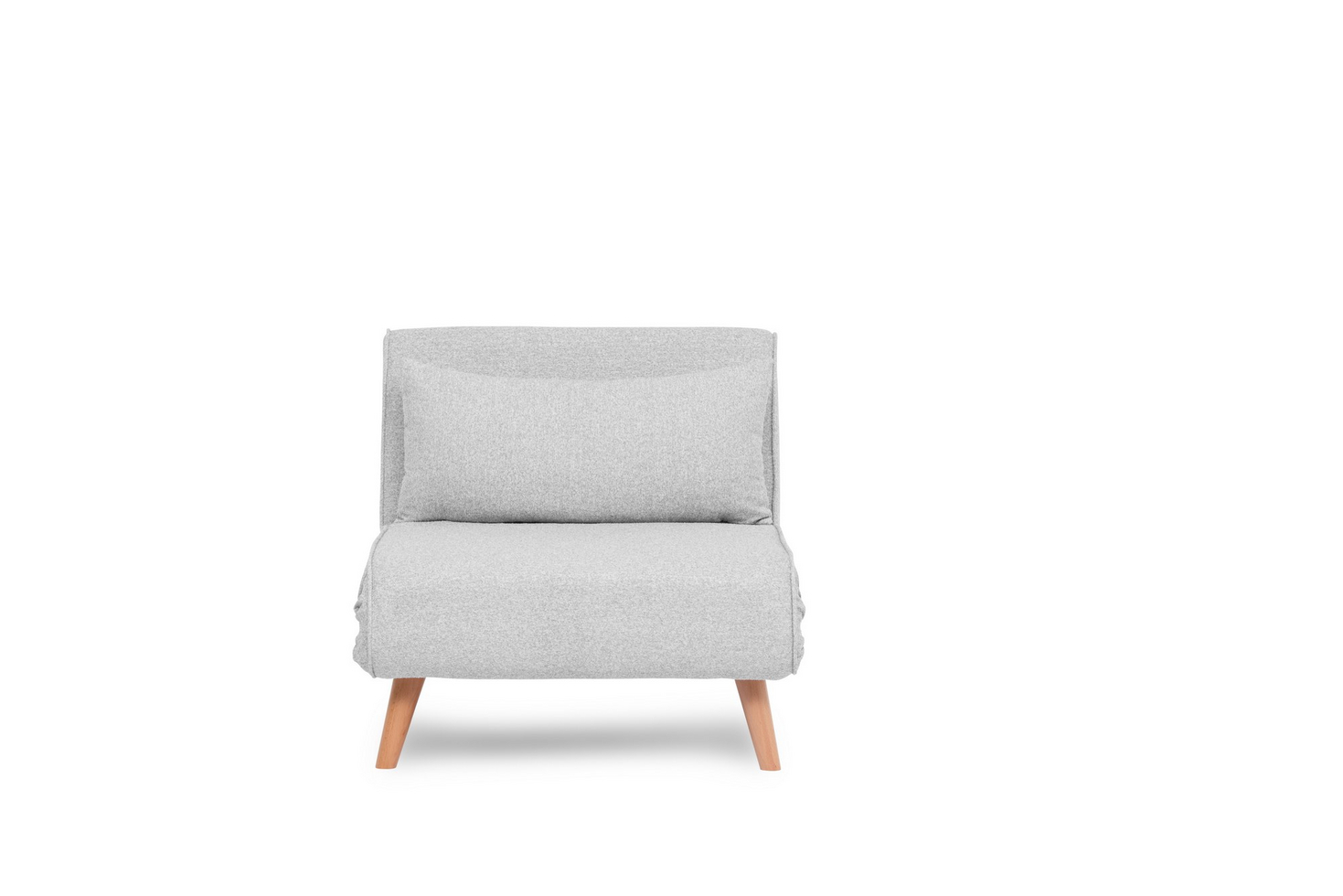 Norda Design Monipuolinen 1‐istuttava sohvasänky, harmaa teddy-kangas, 80 cm | 100 % metallirunko, säädettävä selkänoja, mukavuutta ja tyyliä
