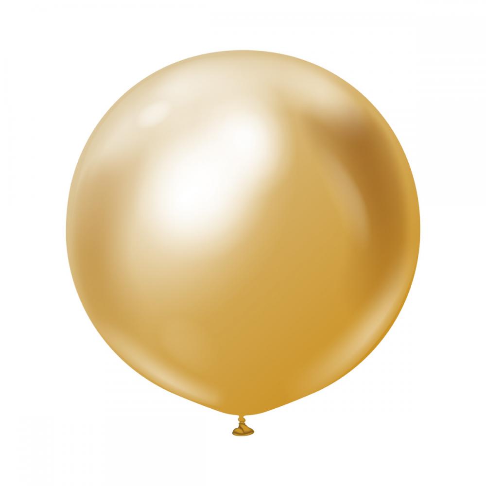 Ilmapallot Professional Supersuuret Gold Chrome - 2-pakkaus