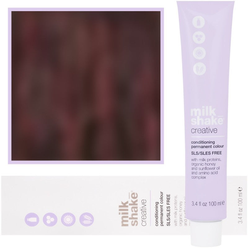 Milk Shake Creative Hair Dye 100ml, väripaletti 4.6 | 4R || Keskikokoisen punaruskea