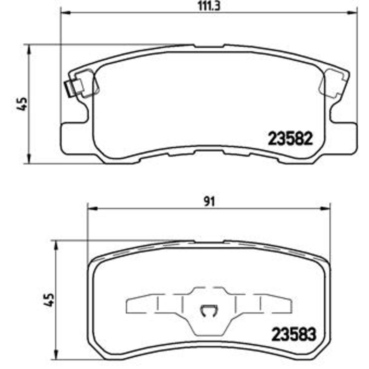 Jarrupalat, levyjarru BREMBO P 54 031