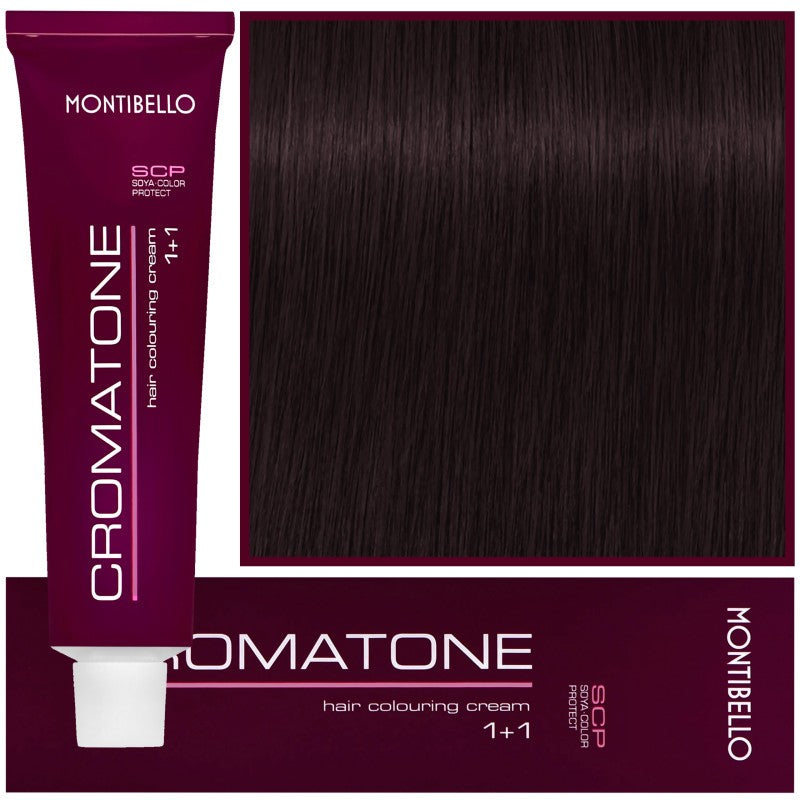 Montibello Cromatone hiusväri 60ml 5,67 | Vaalea kastanjanruskea punaruskea