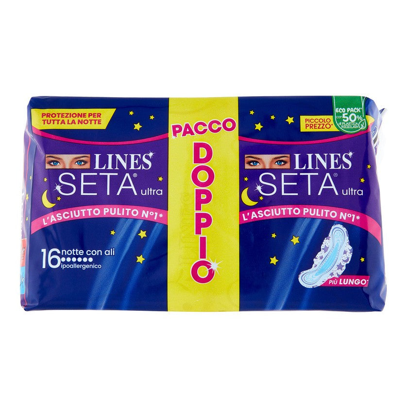 Lines Ultra Yösiivet Silkki 16 Kappaletta