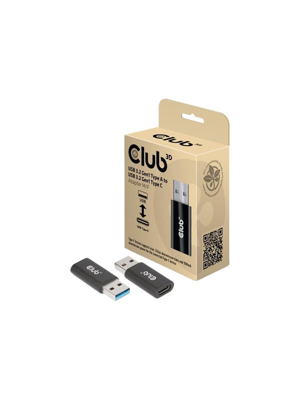 Club 3D USB 3.2 Gen 1 USB-C-adapter Svart