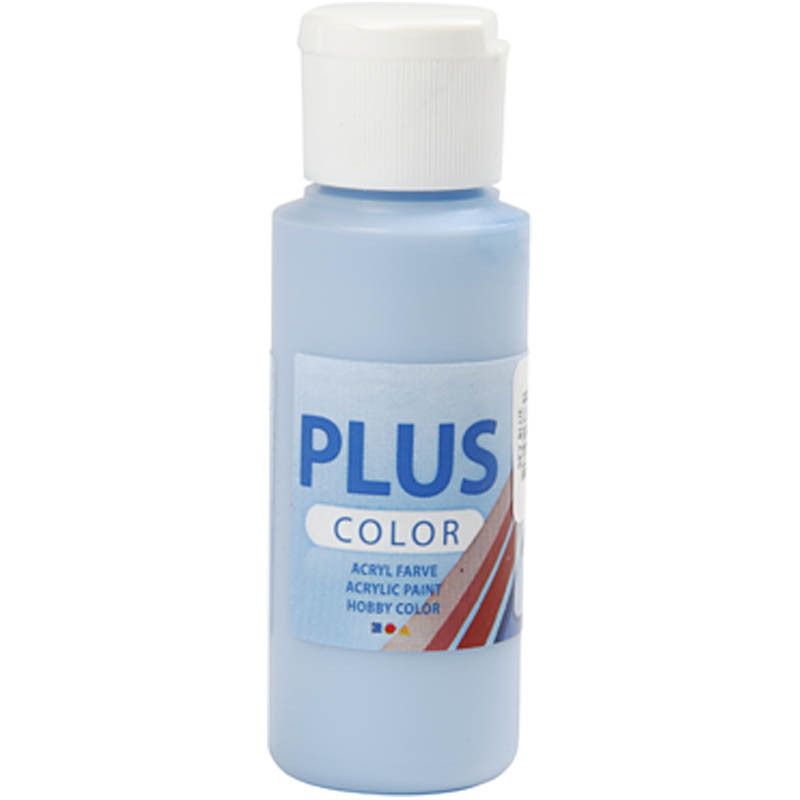 Plus Color Askartelumaali - Taivaansininen, 60ml