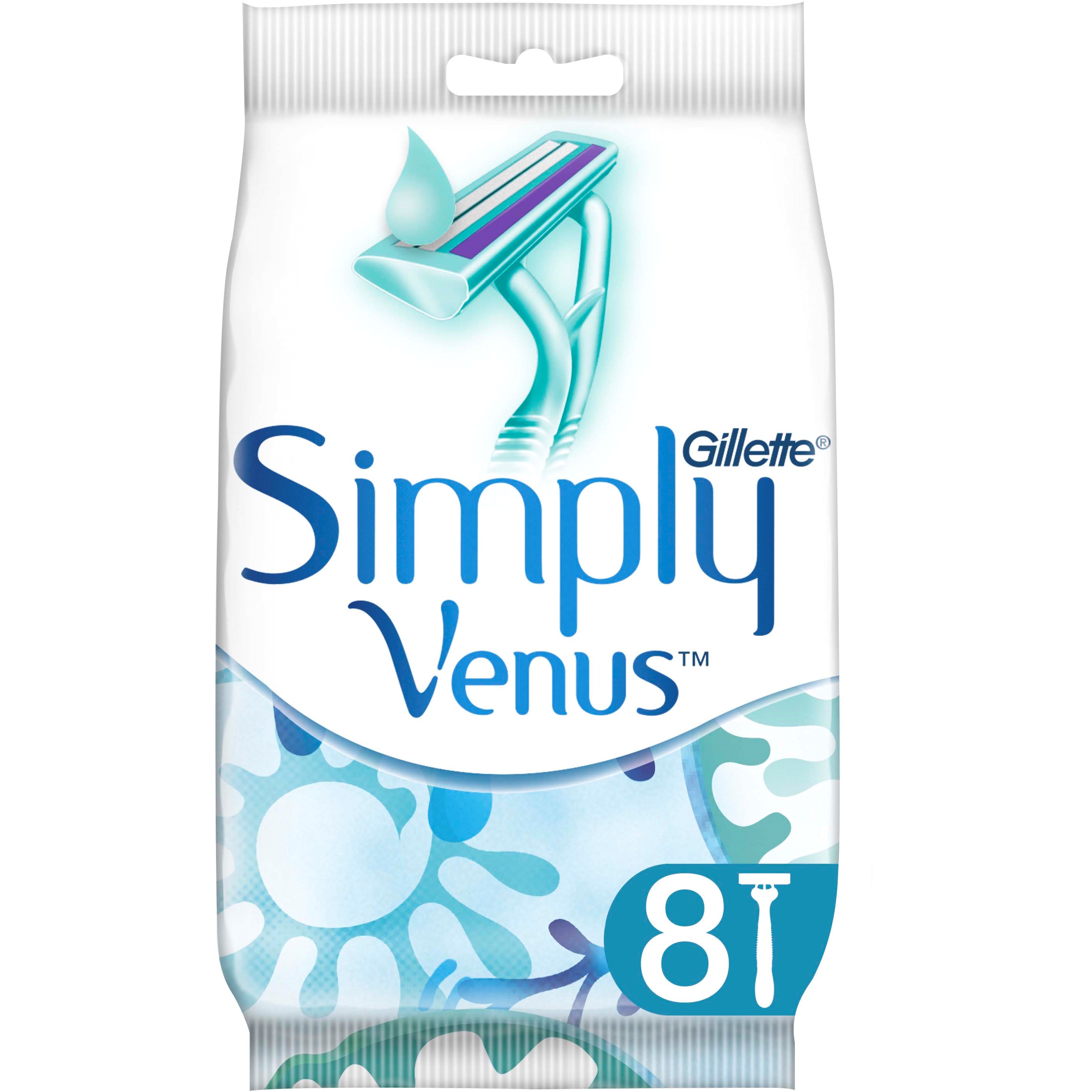 Gillette-Venus Gillette Simply Venus 2 kertakäyttöhöylä 8 kpl