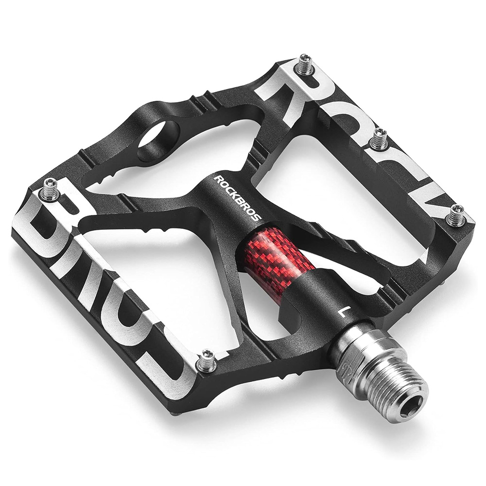 Rockbros 37213071001 Aluminium Alloy Bicycle Pedal Set - Black