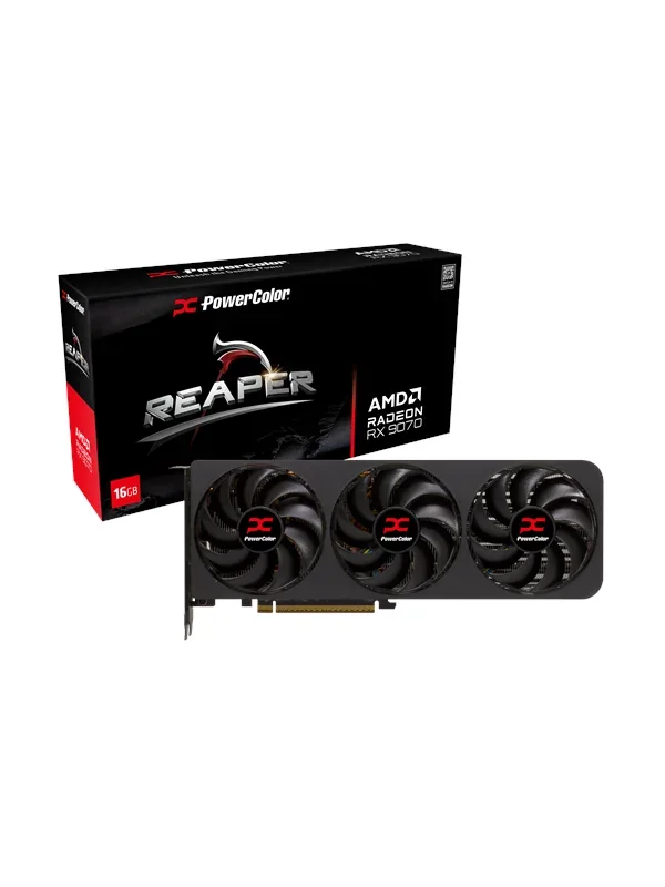 PowerColor Radeon RX 9070 Reaper - 16GB GDDR6 RAM - Näytönohjaimet
