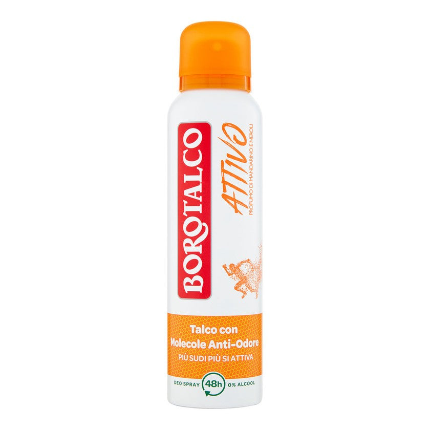 Borotalco Attivo Mandariinin ja Nerolin tuoksu Deo Spray 150 ml