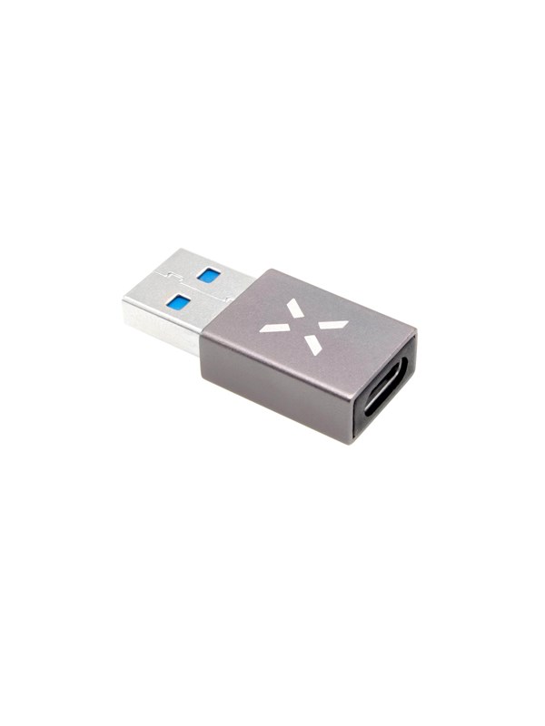 FIXED LINK USB-A Uros / USB-C Naaras adapteri Harmaa