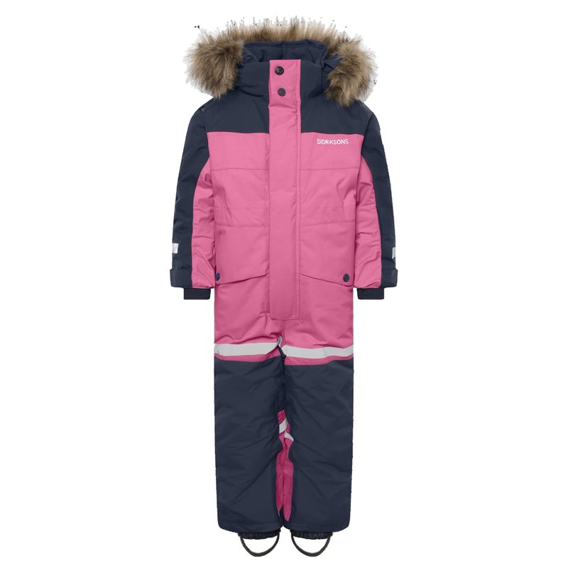 Didriksons Bjärven Kids' Coverall Heather Pink - 110