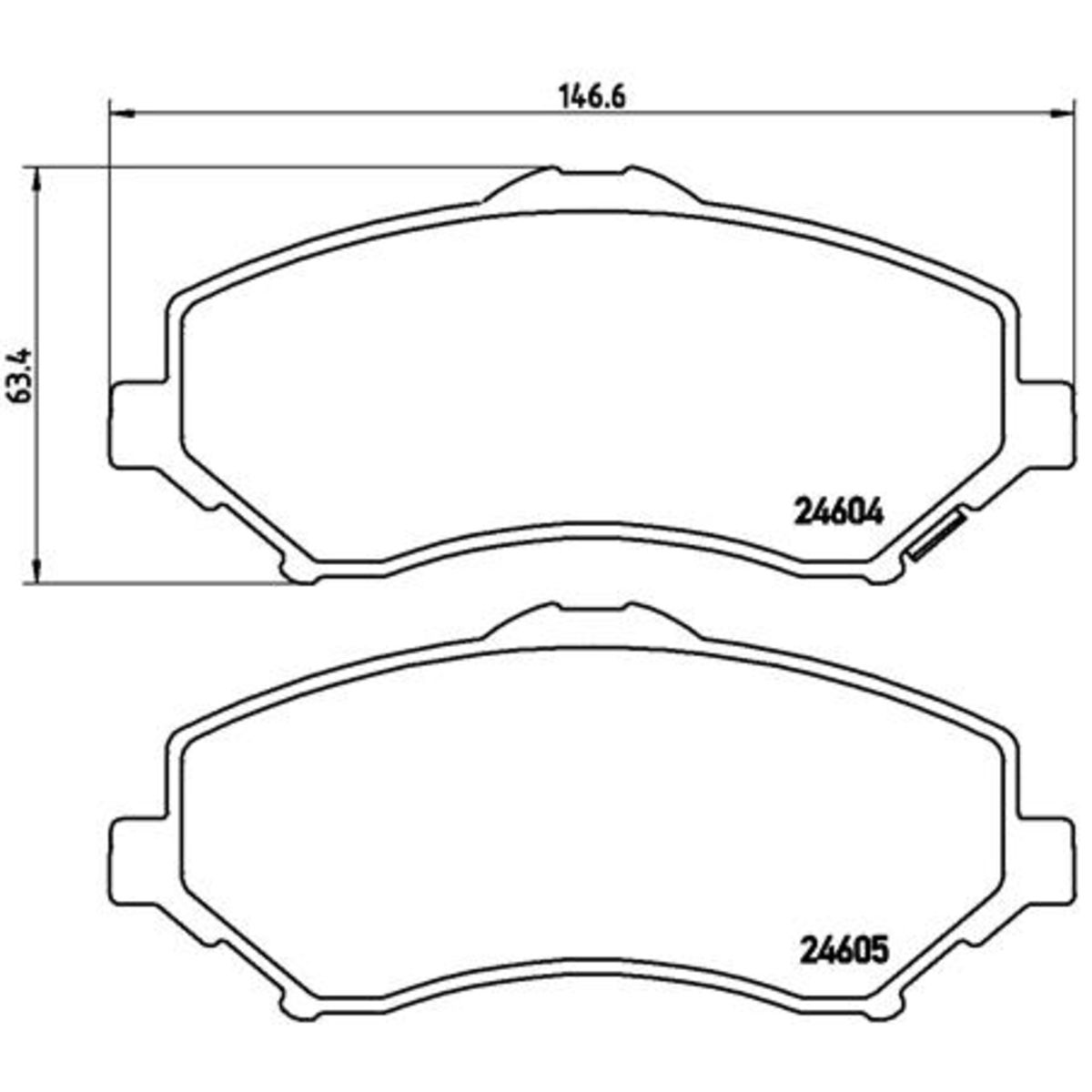 Jarrupalat, levyjarru BREMBO P 11 025
