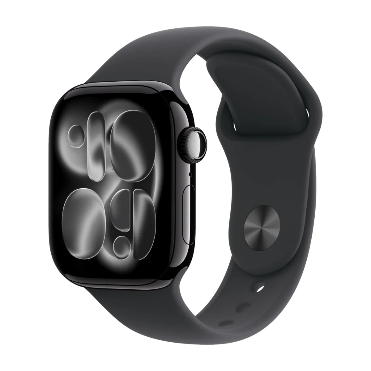 Apple Watch Series 11 GPS 42 mm peilimusta alumiini, musta urheiluranneke - M/L