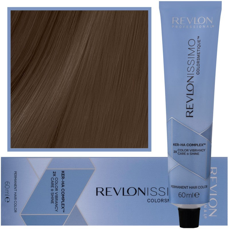 Revlon Revlonissimo Colorsmetique Korkeapeitteinen hiusväri 60 ml HC 6.12 | Tumma helmiäisharmaa vaalea